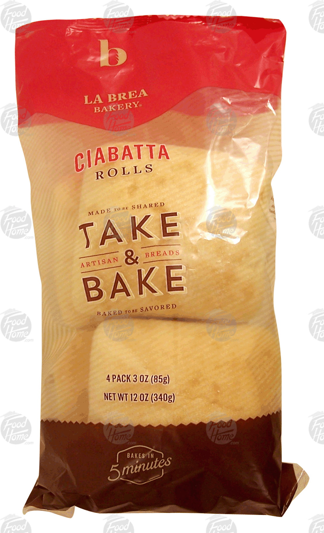 La Brea Bakery Take & Bake ciabatta rolls, 4 pack Full-Size Picture